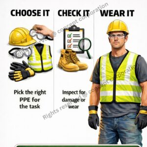Develop habit of using PPE - A3 Size Sticker (29.7 x 42cm)