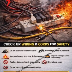 Tangle wire is unsafe - A3 Size Sticker (29.7 x 42cm)