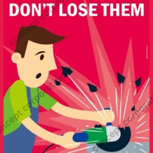 Protect your eyes  -  A3 Sticker (29.7 x 42 cm)