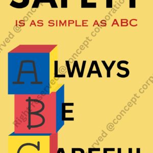 Safe ABC  -  A3 Sticker (29.7 x 42 cm)