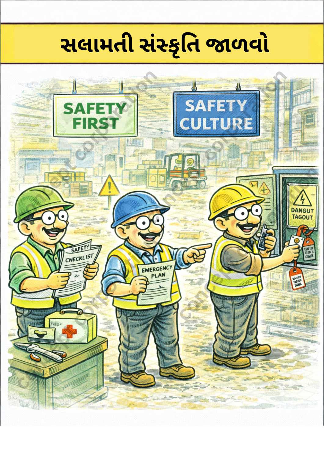 RK Laxman style – Maintain Safety Culture- Gujarati