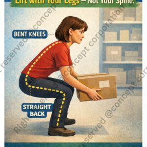 Safe Liftingw  -  A3 Sticker (29.7 x 42 cm)